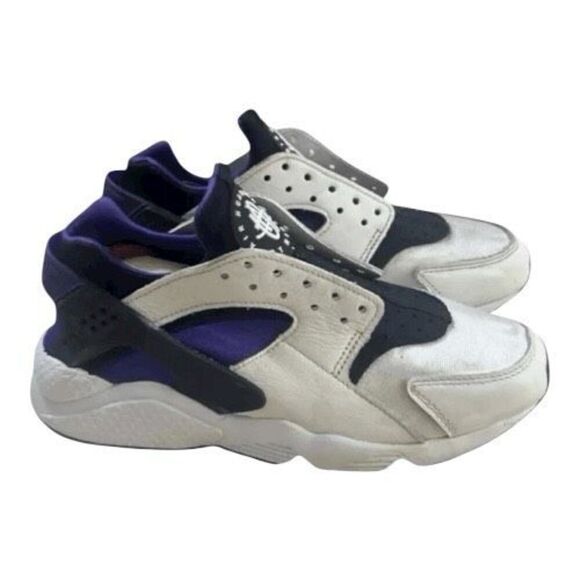 Nike Air Huarache OG White Purple Punch Black DH4439-105 Women Sneakers Size 7.5 - Picture 11 of 11